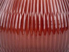 Votive Chique Ribbed Large in Red Ochre