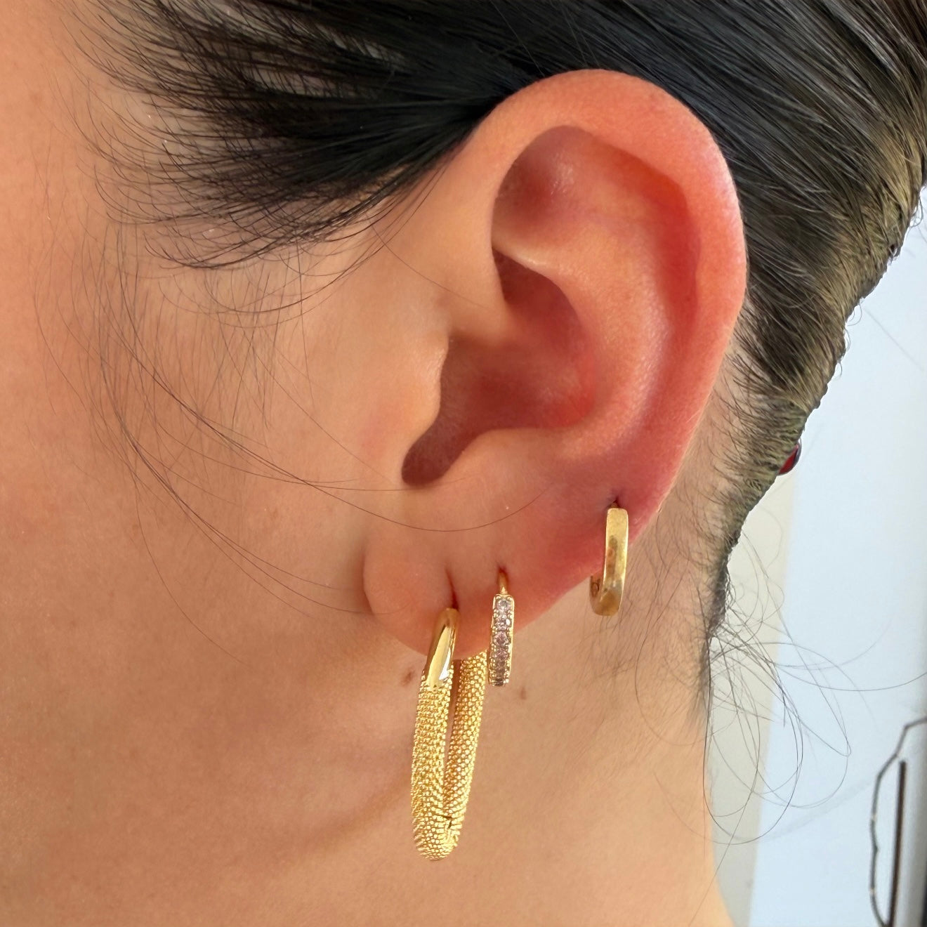 Naiyana Mesh Hoop Earrings