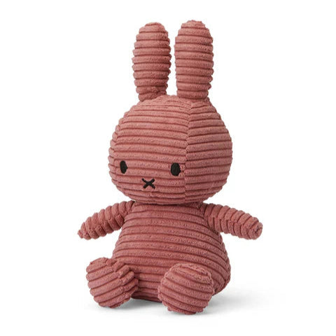 Miffy Corduroy Soft Toy - Dusty Rose - 23cm