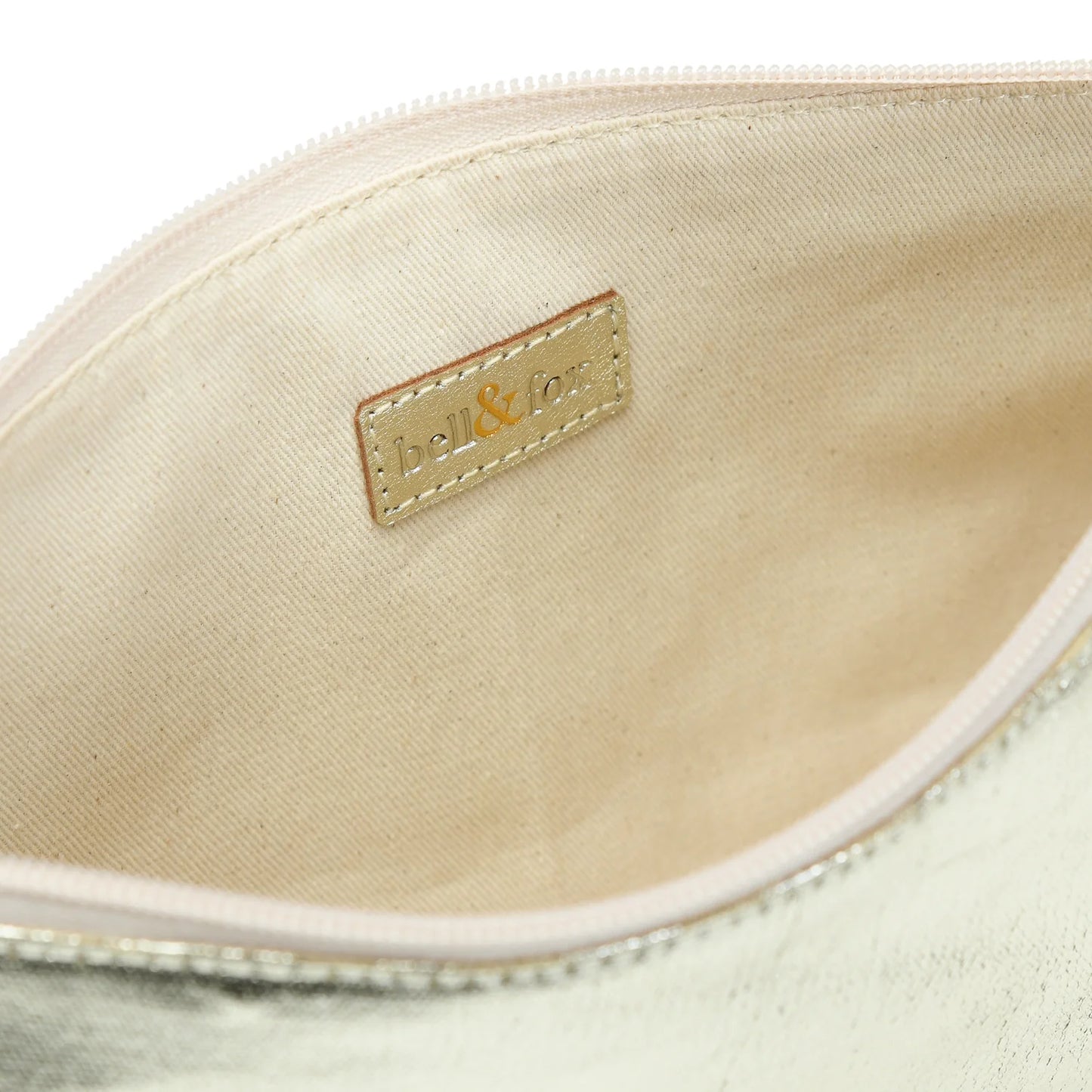 bell&fox - Lily Pouch in Gold Foil Canvas