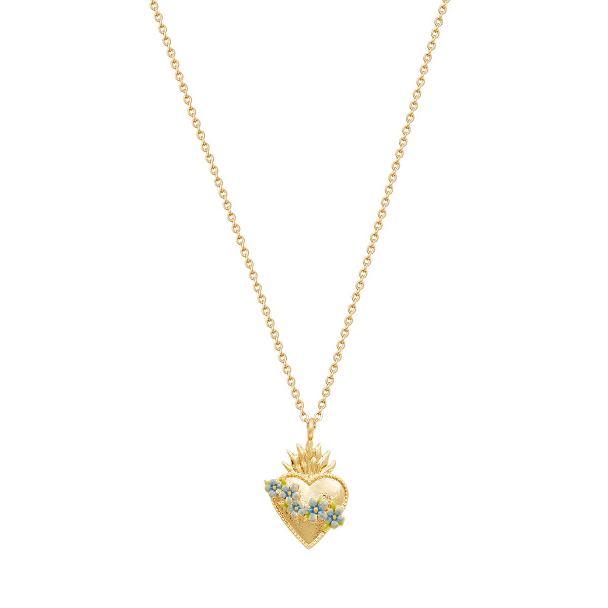 Fable England - Gold Sacred Heart Necklace