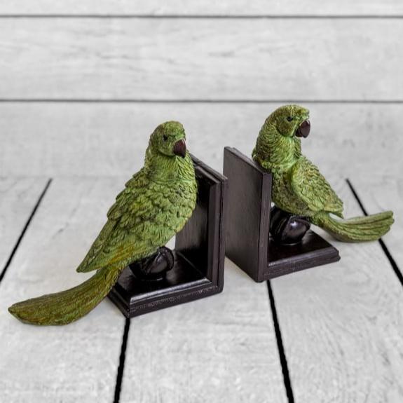 Bookends - Pair Of Parrot On Ball Bookends