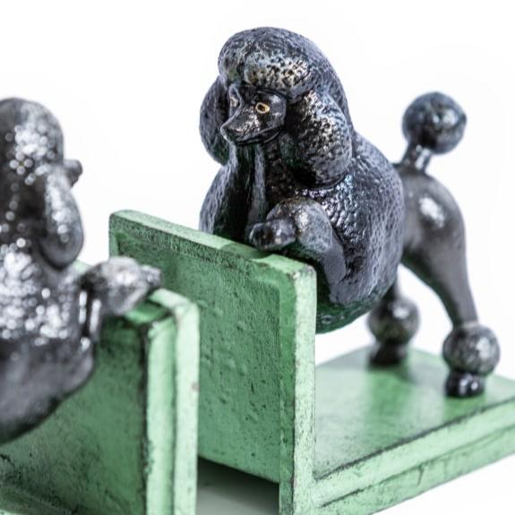 Bookends - Cast Ironed Antiqued Poodle Bookends