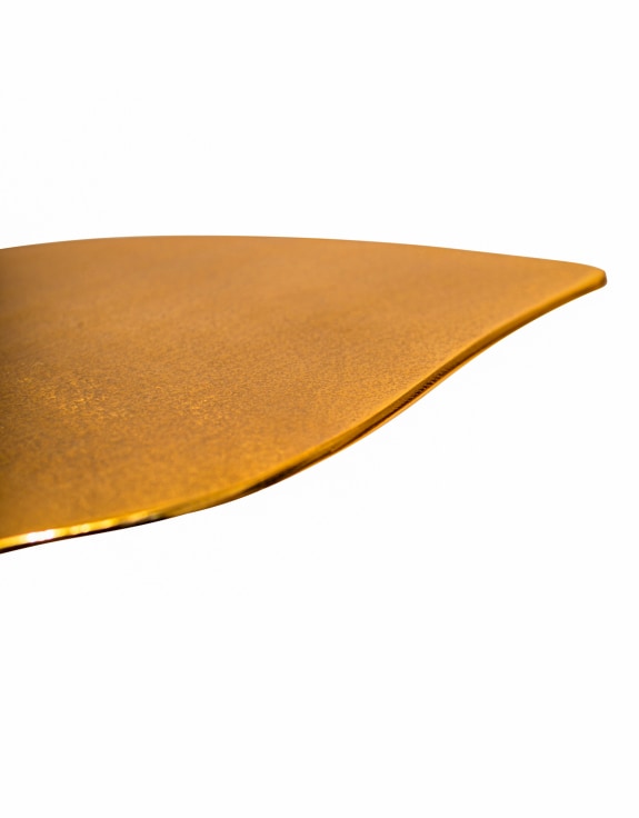 Gold Aluminium Whale Tail Side Table