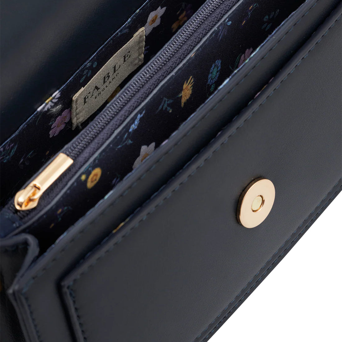 Fable England - Ditzy Navy Shoulder Bag