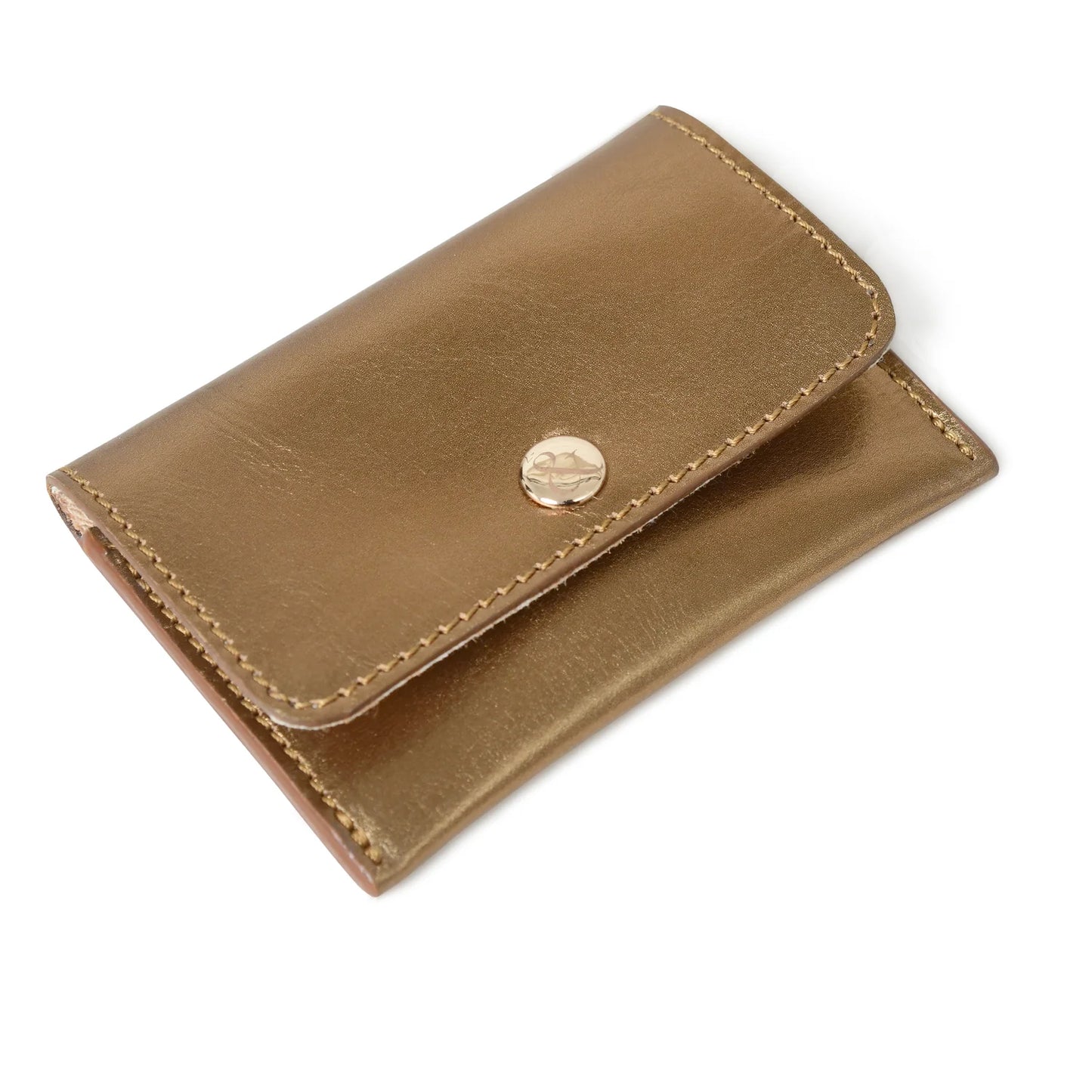 bell&fox- ELLIE Popper Card Holder Purse in Bronze