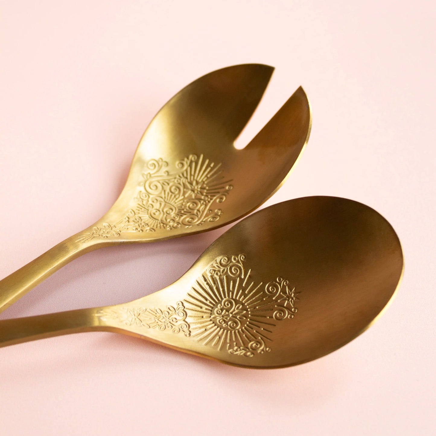 Yvonne Ellen Gold Salad Servers