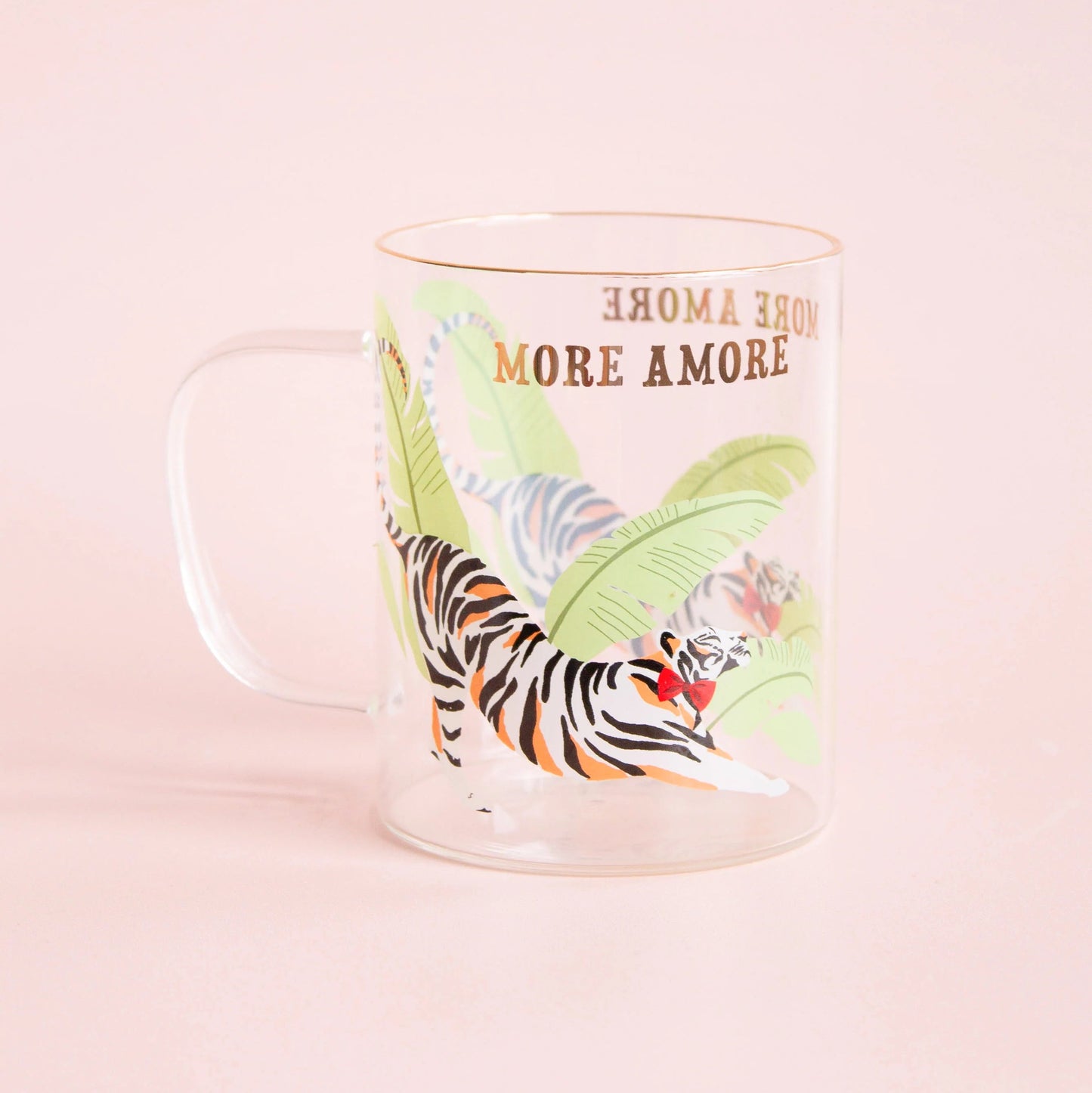 Yvonne Ellen Tiger Glass Mug