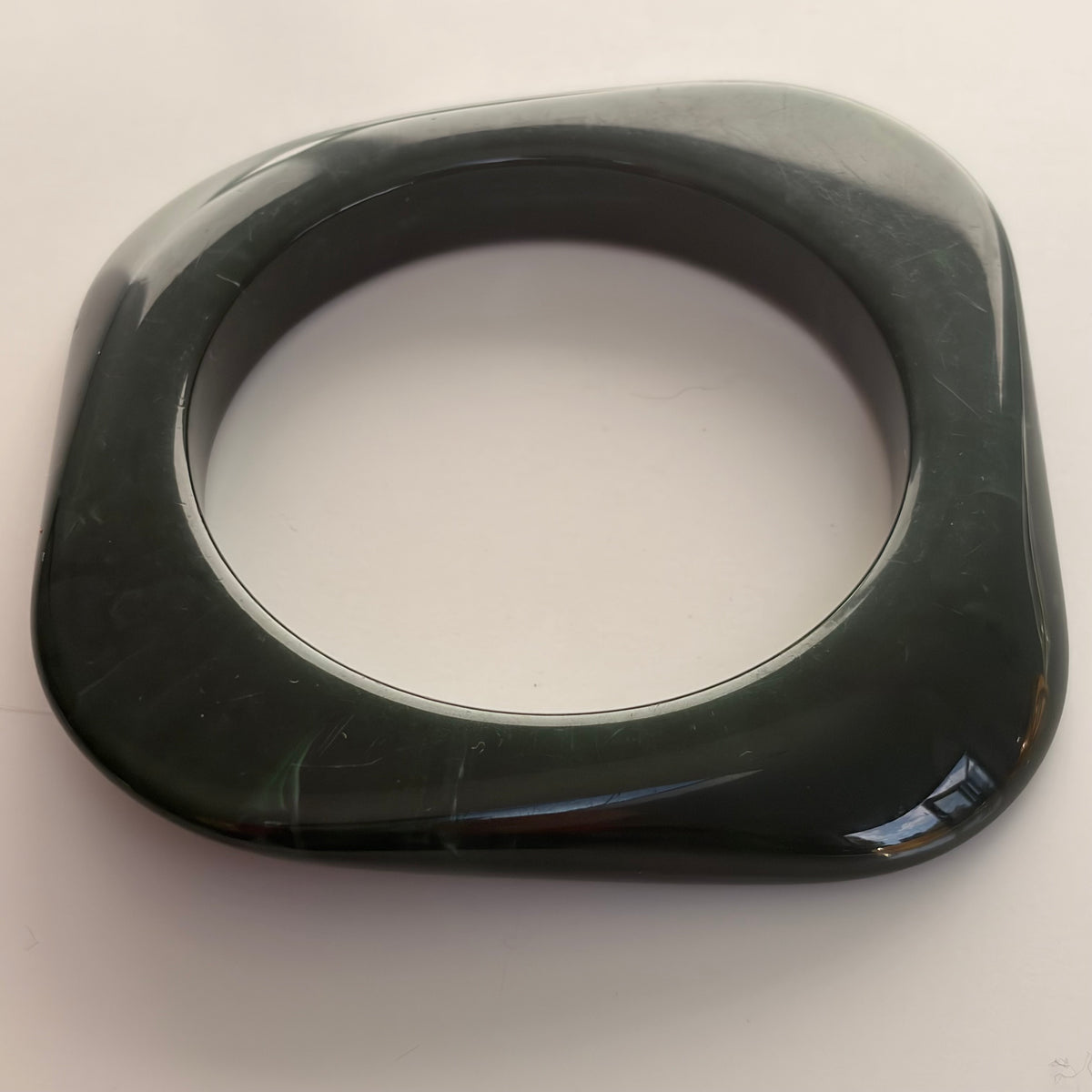 Black Flamingo - Green Bold Bangle