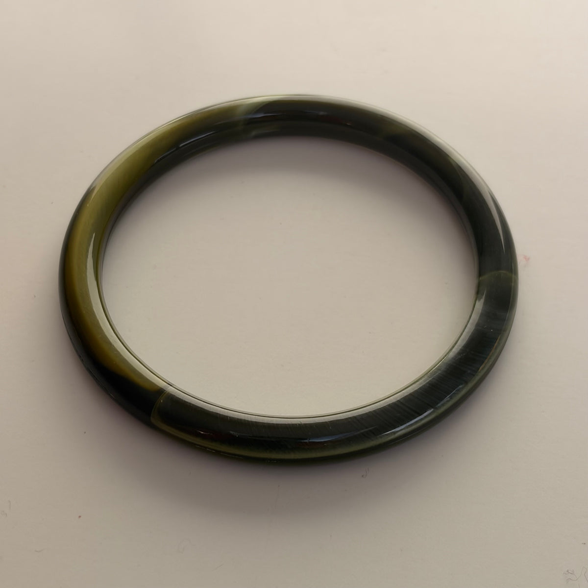 Black Flamingo - Grass Green Thin Bangle