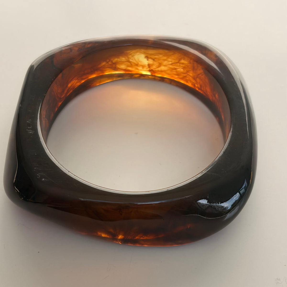 Black Flamingo - Amber Bold Bangle