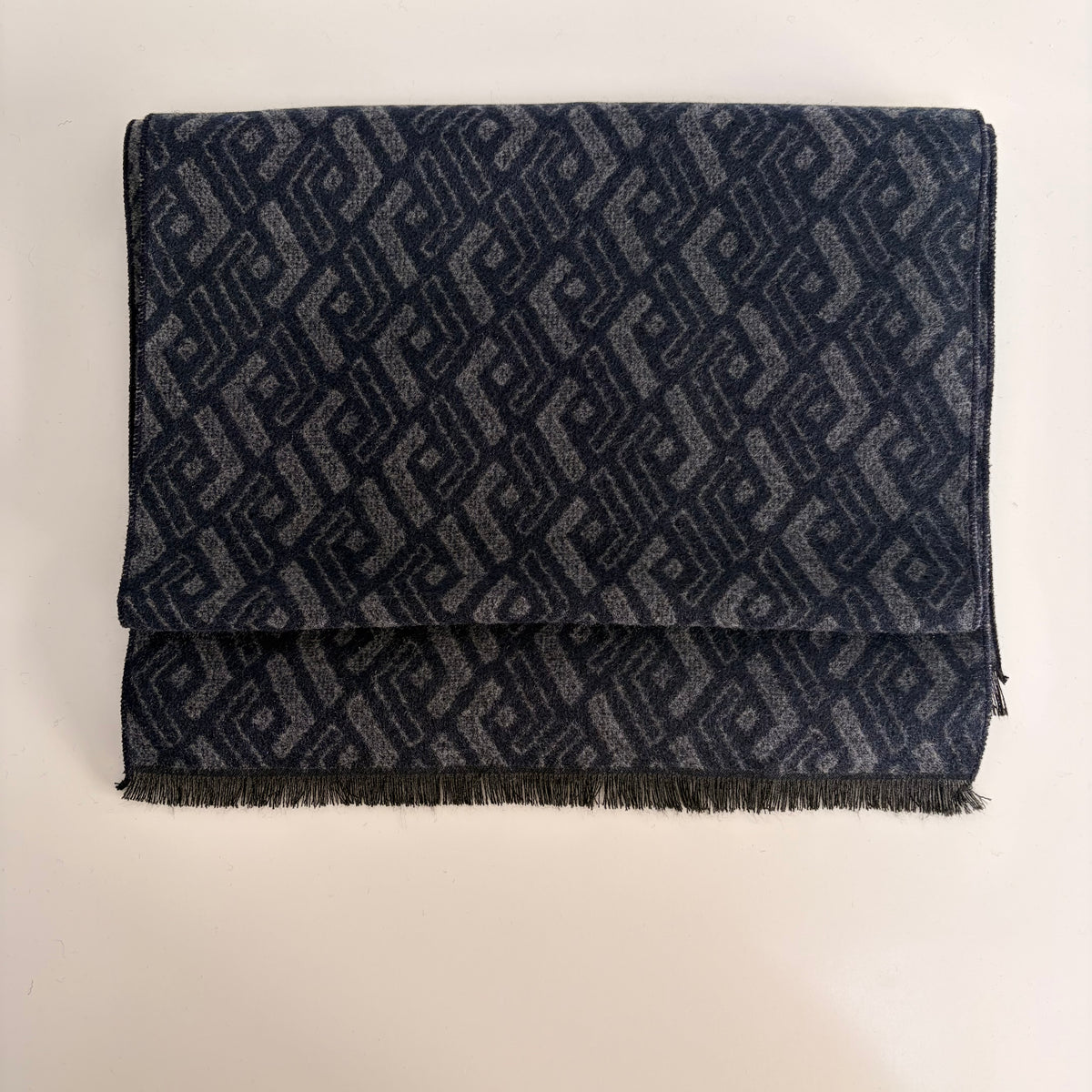 Sons Limited - Men's Plaid Knit Scarves - Turner - Navy