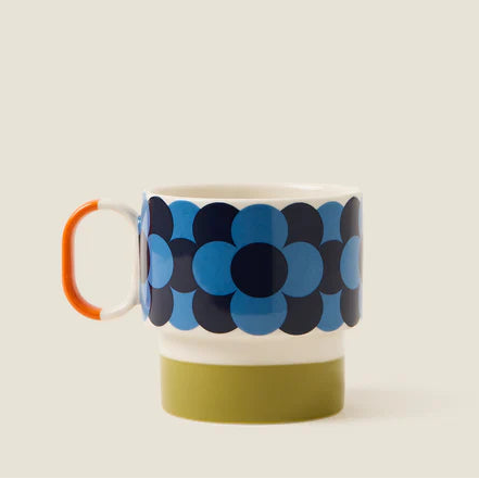 Orla Kiely - Retro Stripe Green Mug