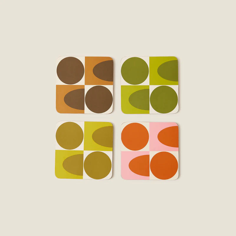 Orla Kiely - Spot Square Oval Coasters
