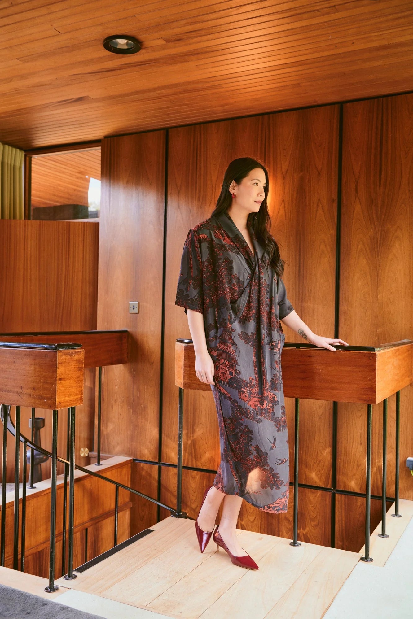 Pagoda Pewter Rachel Dress