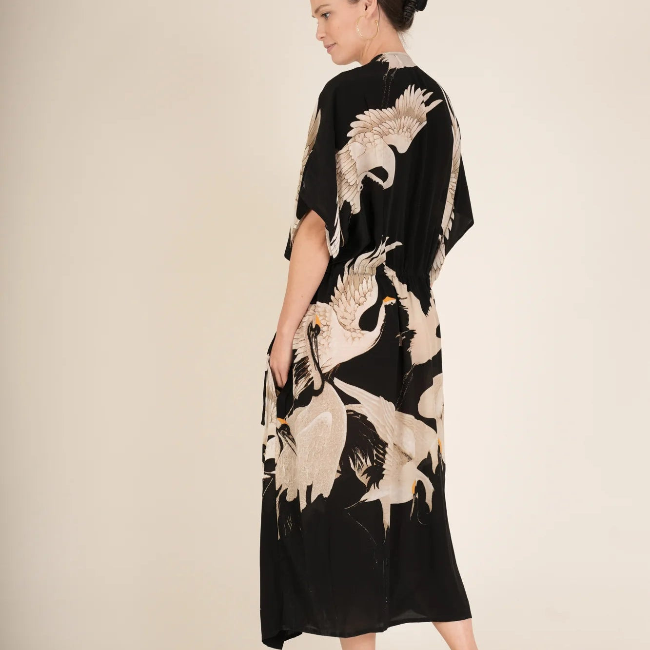 Stork Black String Dress