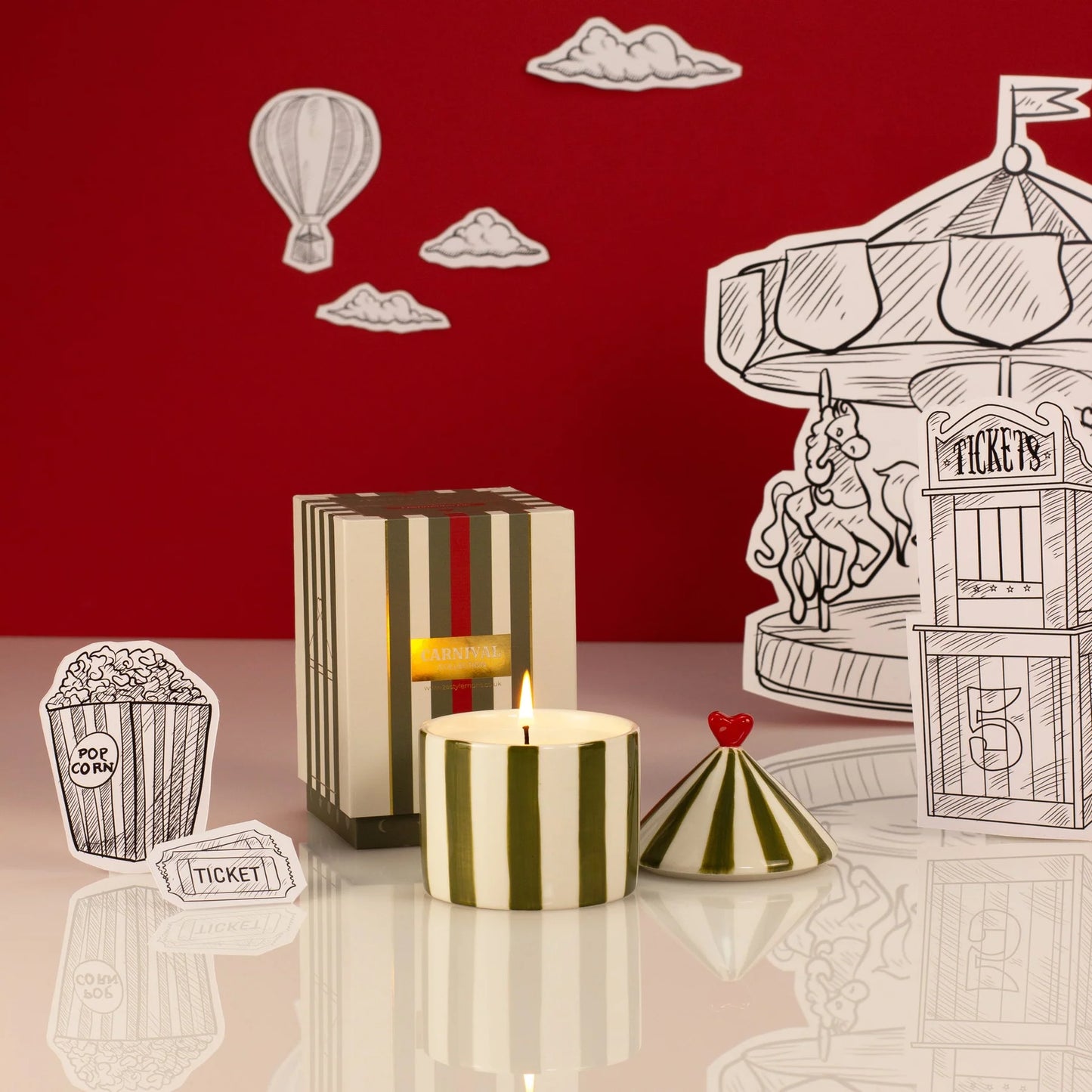 Carnival Collection Candle - Zesty Lemons - Tomato Leaf