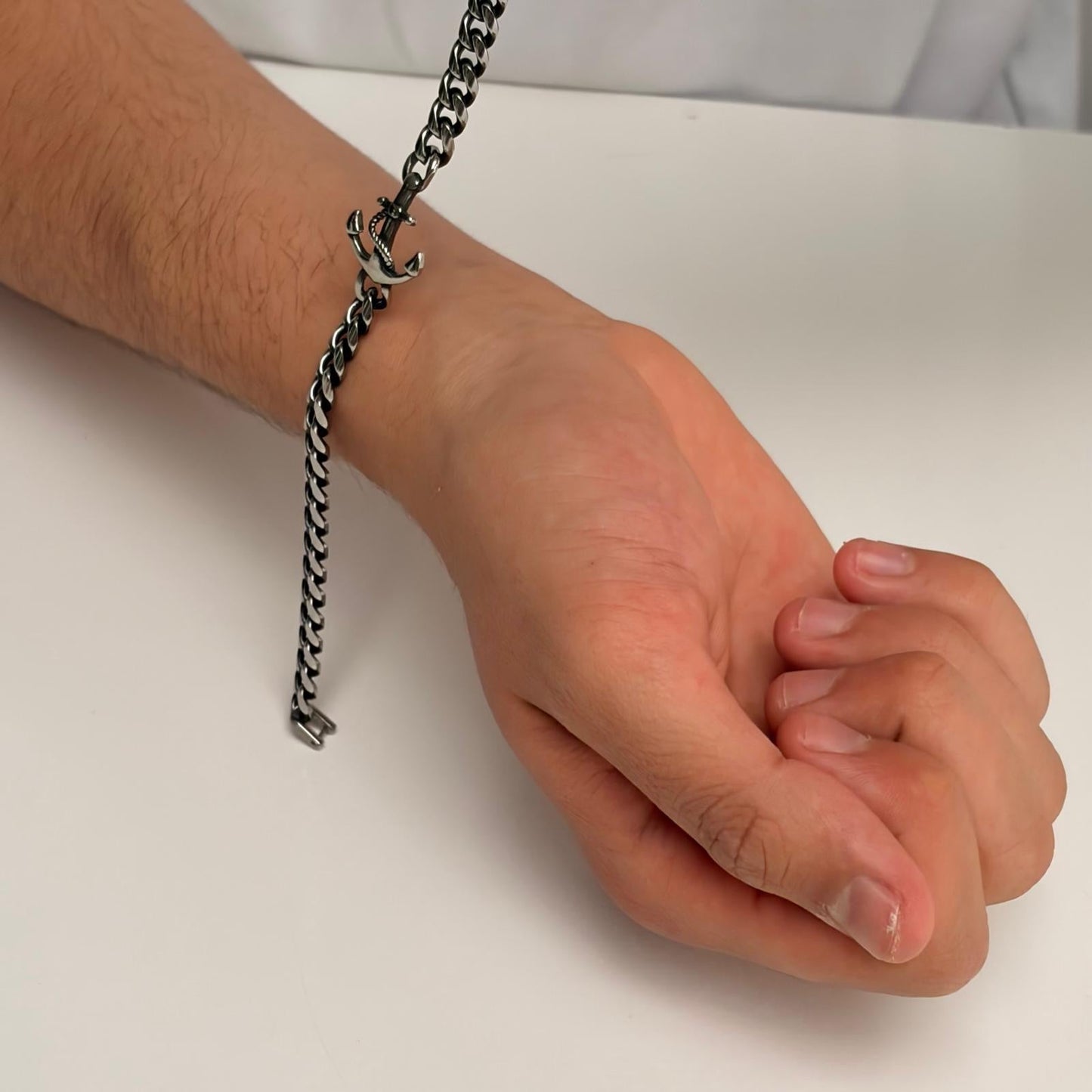 Solid Stainless Steel Anchor Bracelet