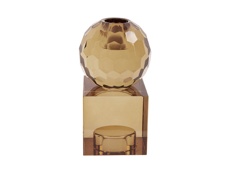 Candle Holder Crystal Art Medium Squared