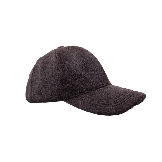 Black Colour Tanya Cap - Dark Grey
