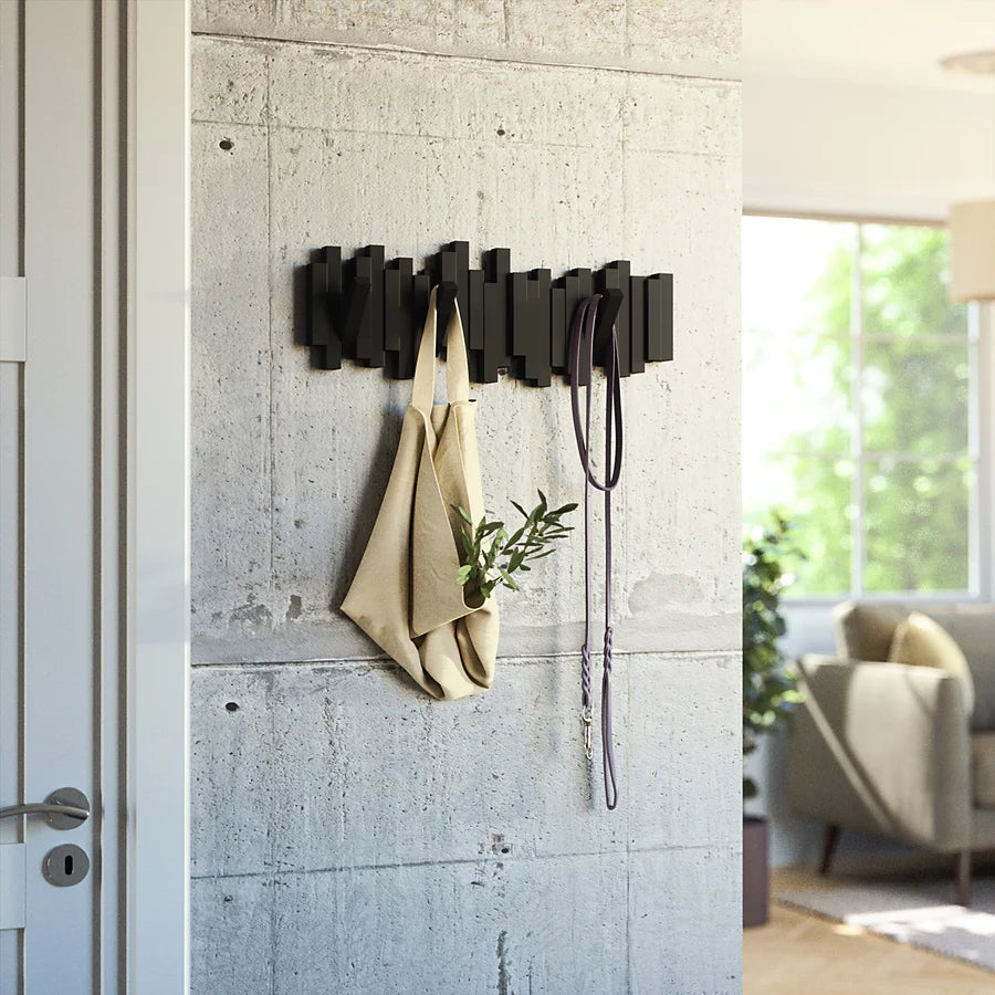 Sticks 5 Wall Multi Hook - Black