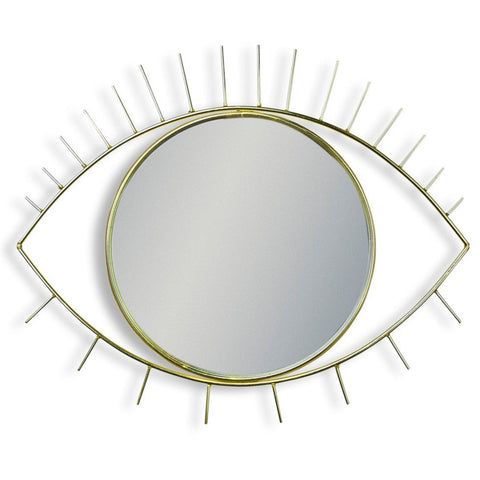 Metallic Gold Eye Wall Mirror
