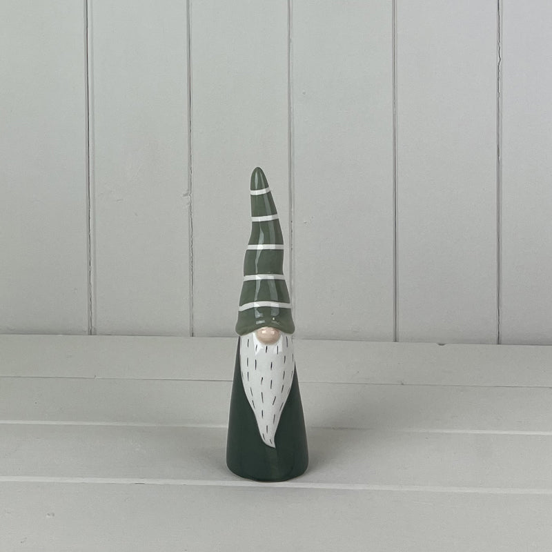 Medium Green/White Gonk Ceramic Ornament