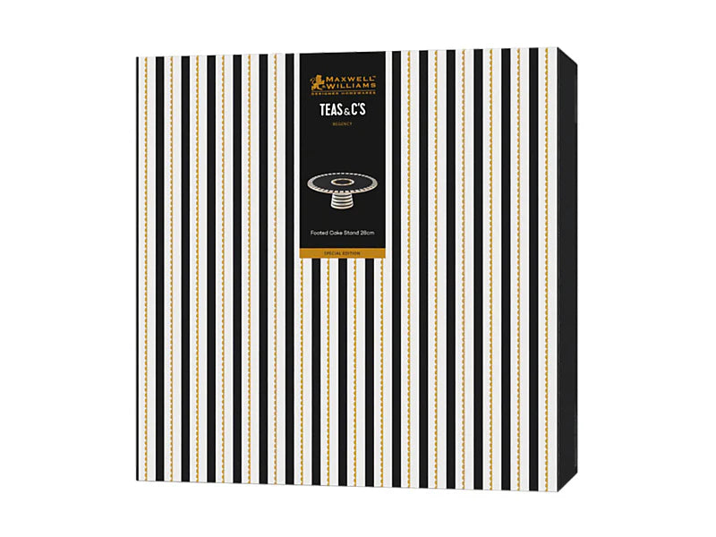 M&W Regency Footed Cake Stand - Black