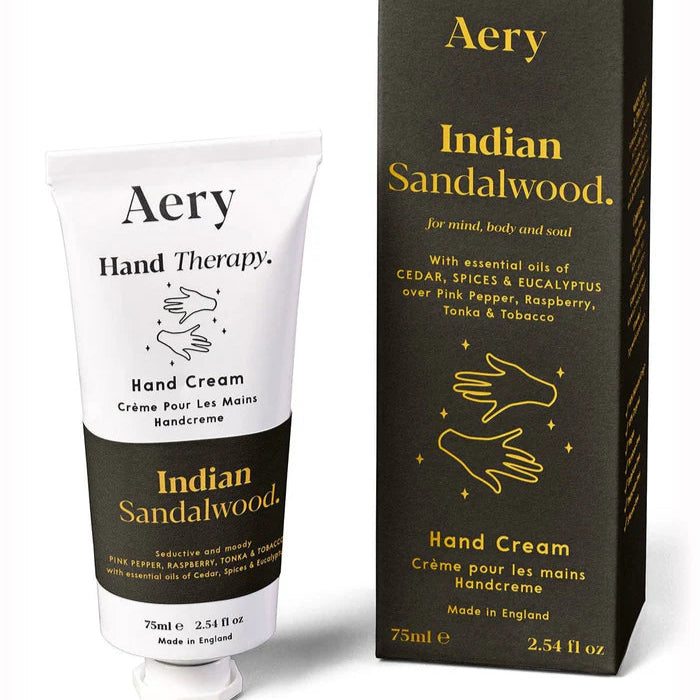 Aery Indian Sandalwood Hand Cream- Pepper Raspberry and Tonka