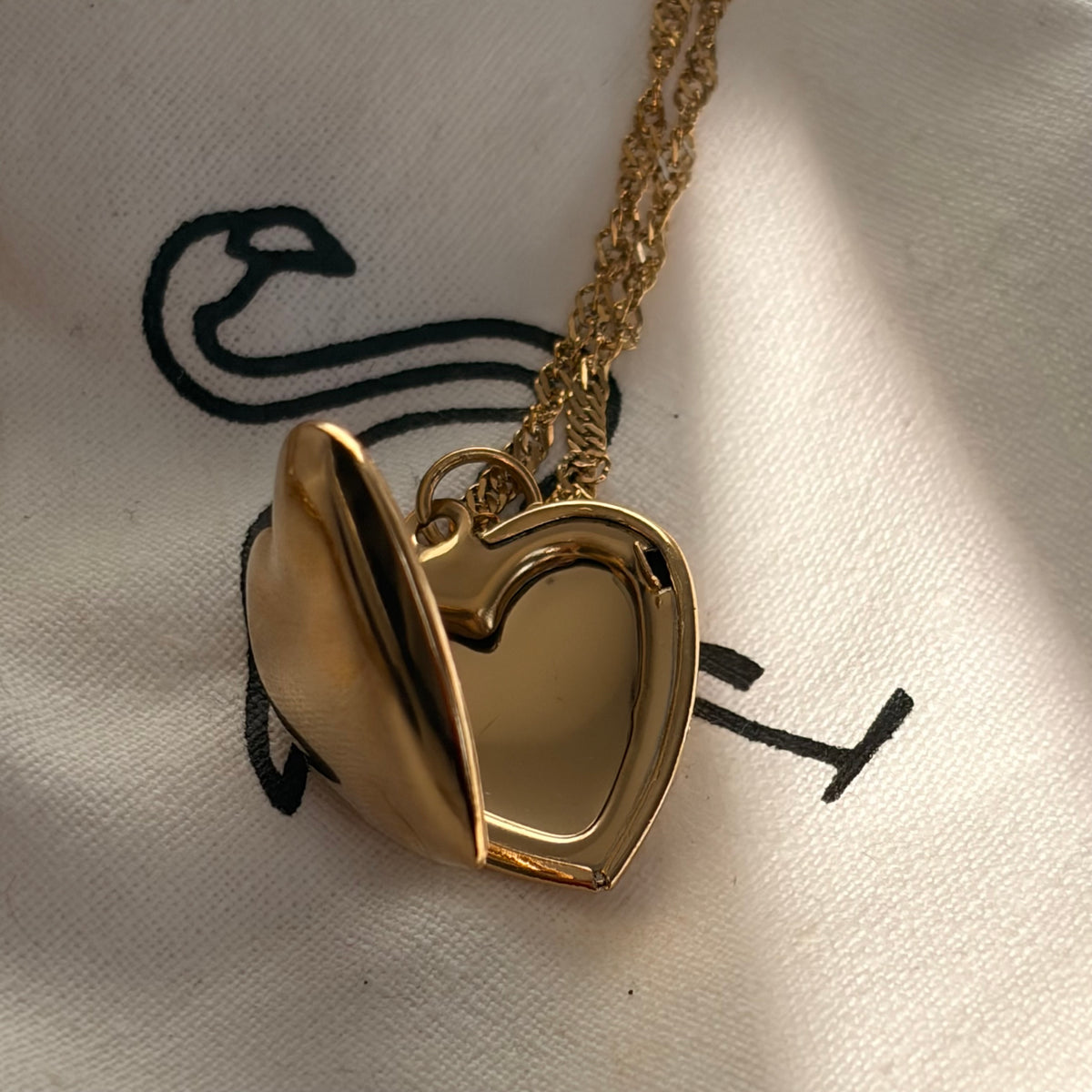 Black Flamingo - Lottie Heart Locket