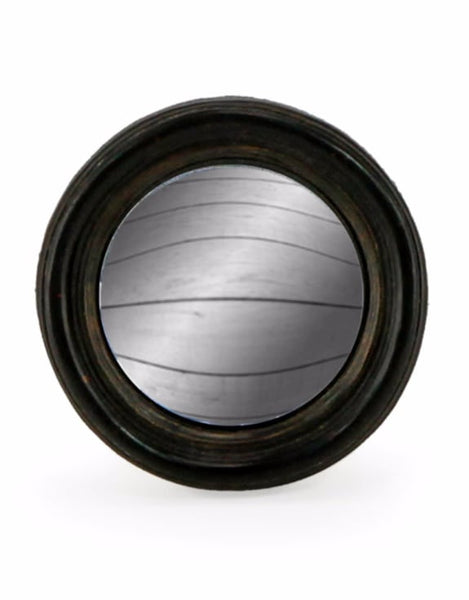 Antique Black Framed Convex Mirrors in Various Sizes