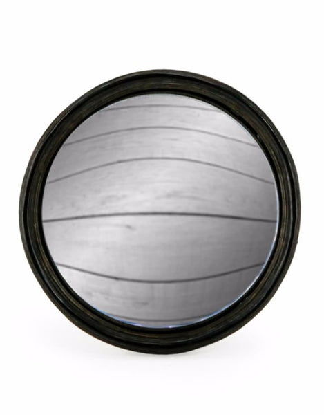 Antique Black Framed Convex Mirrors in Various Sizes
