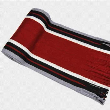 Sideline Collection - Light Retro Stripe Scarf - Hollis - Red
