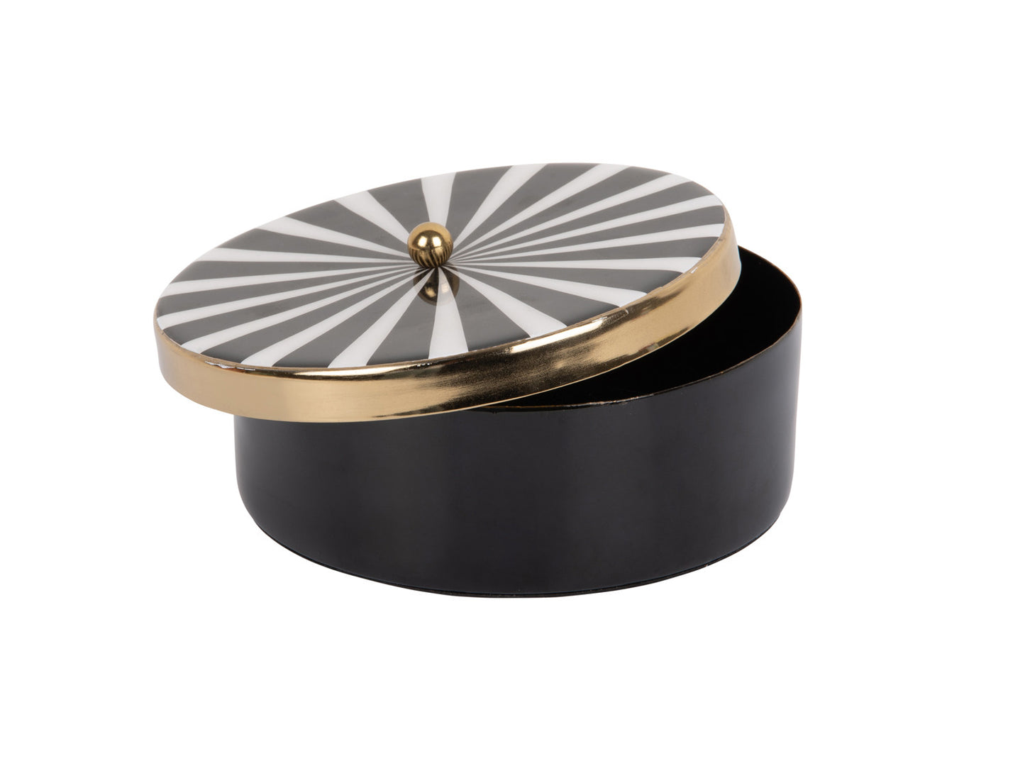 Storage Box Candy Swirl Round