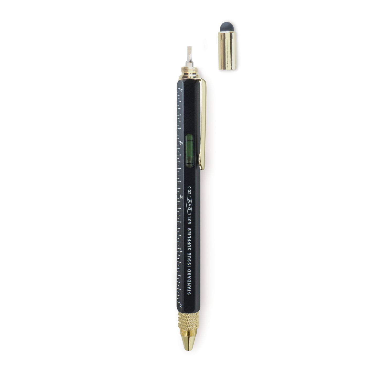 Black 6-in-1 Tool Multi Pen-black flamingo store