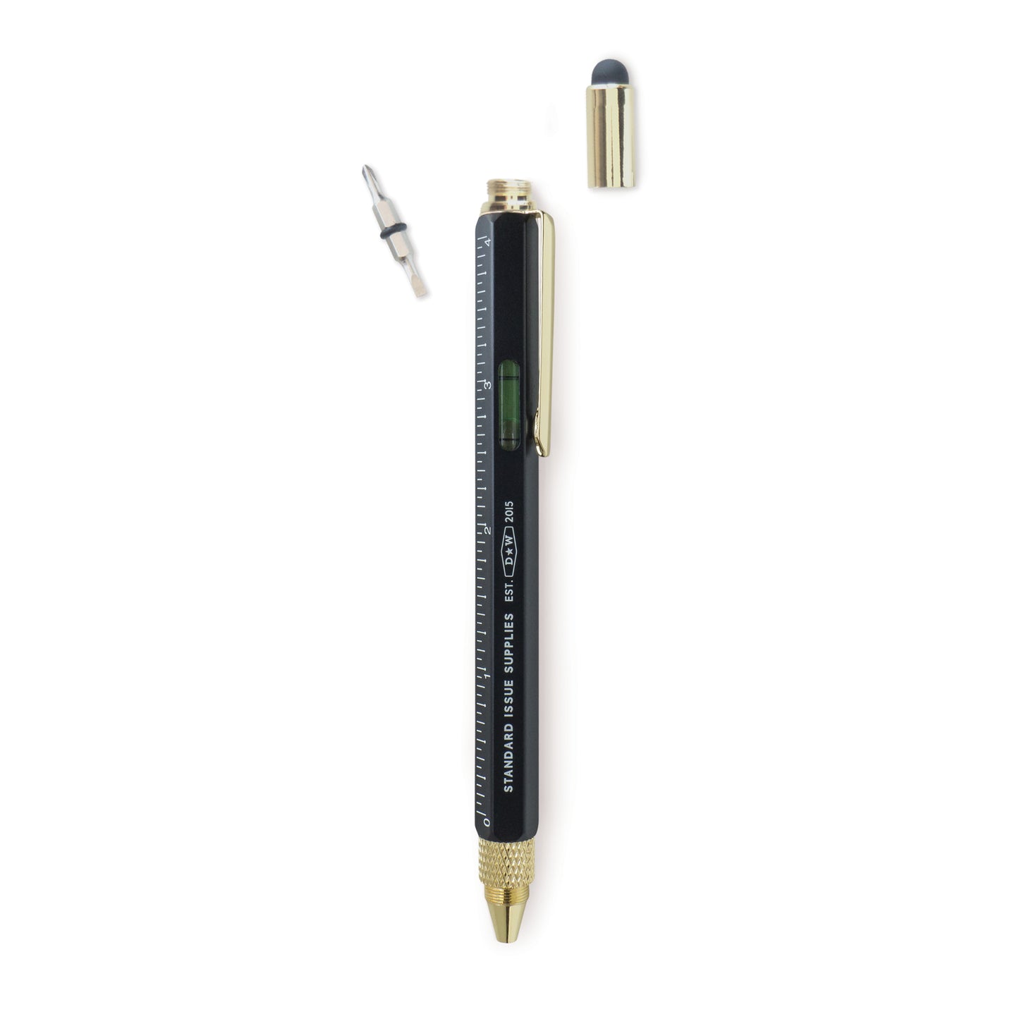 Black 6-in-1 Tool Multi Pen-black flamingo store