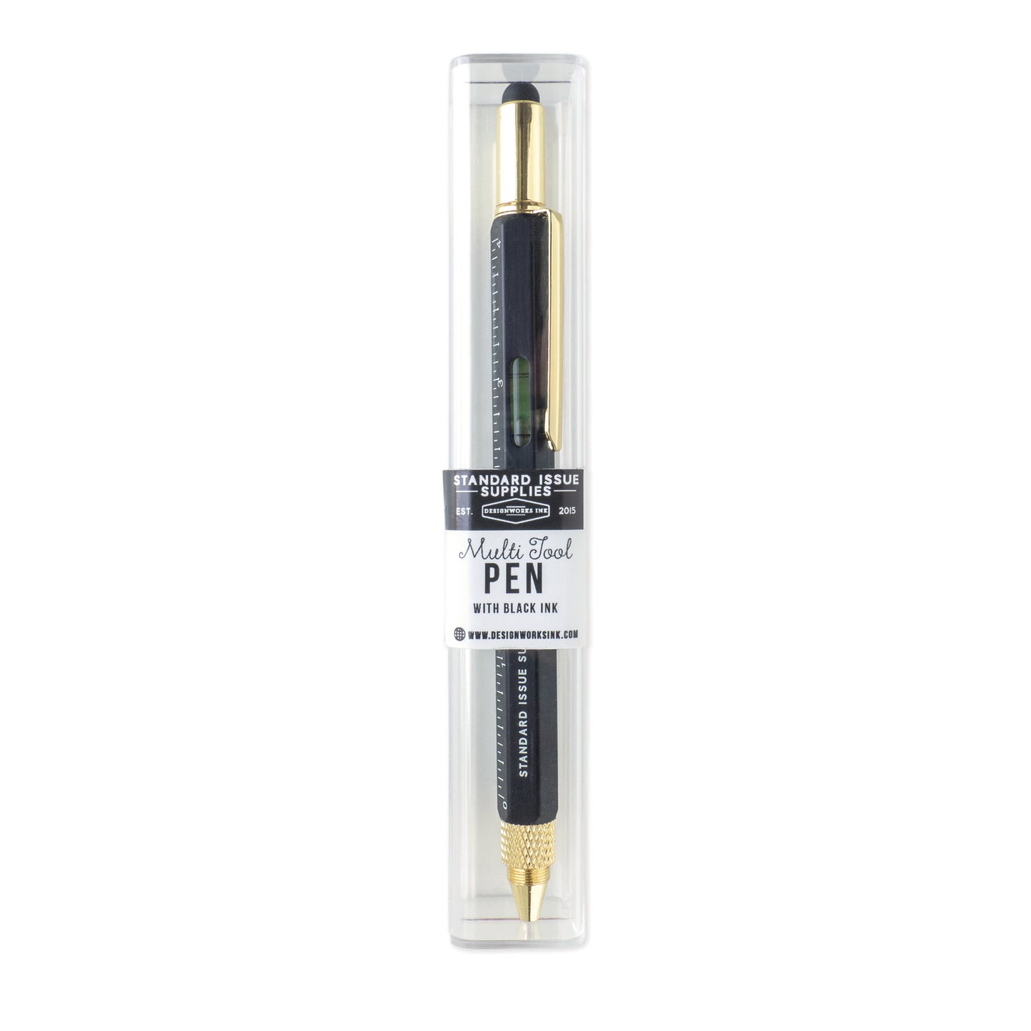 Black 6-in-1 Tool Multi Pen-black flamingo store