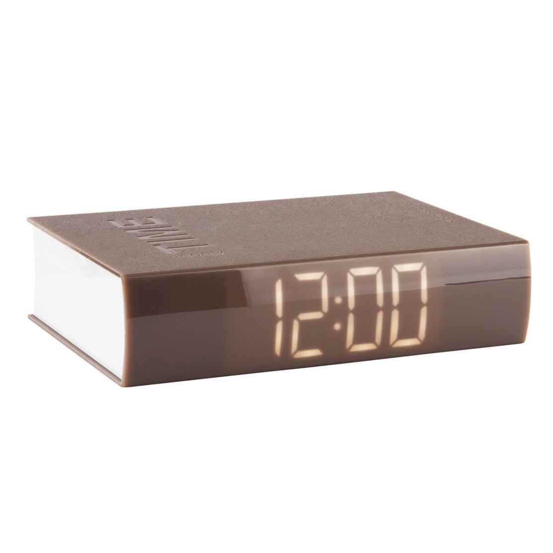 Alarm Clock Book in Warm Grey-black flamingo store