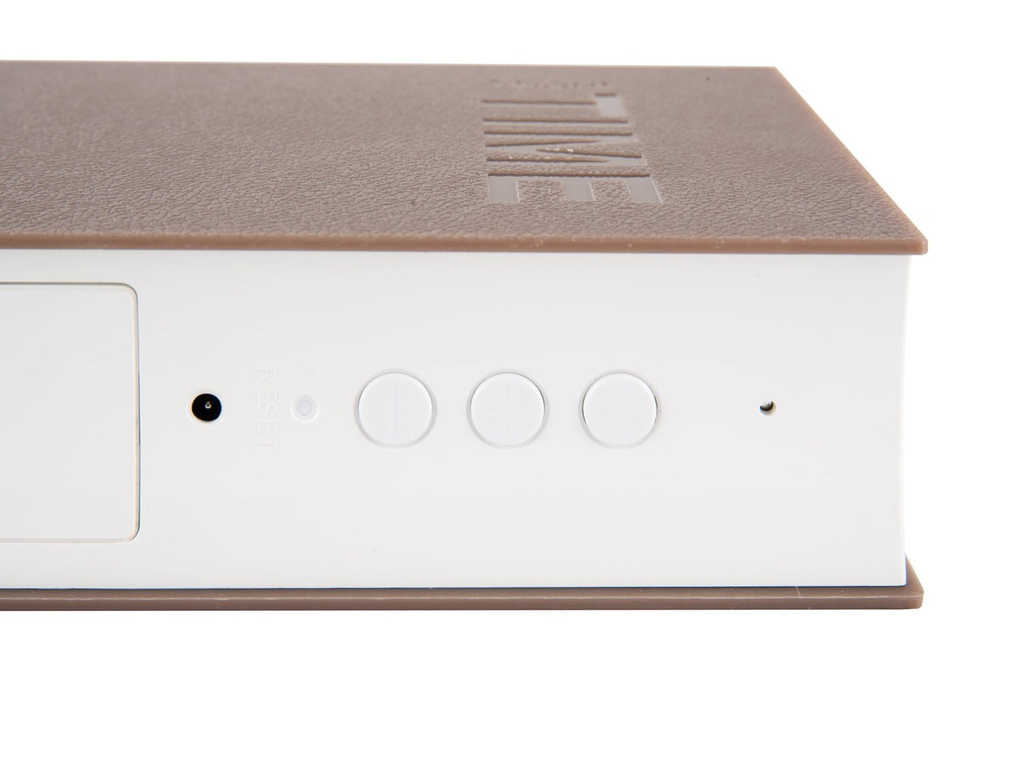 Alarm Clock Book in Warm Grey-black flamingo store