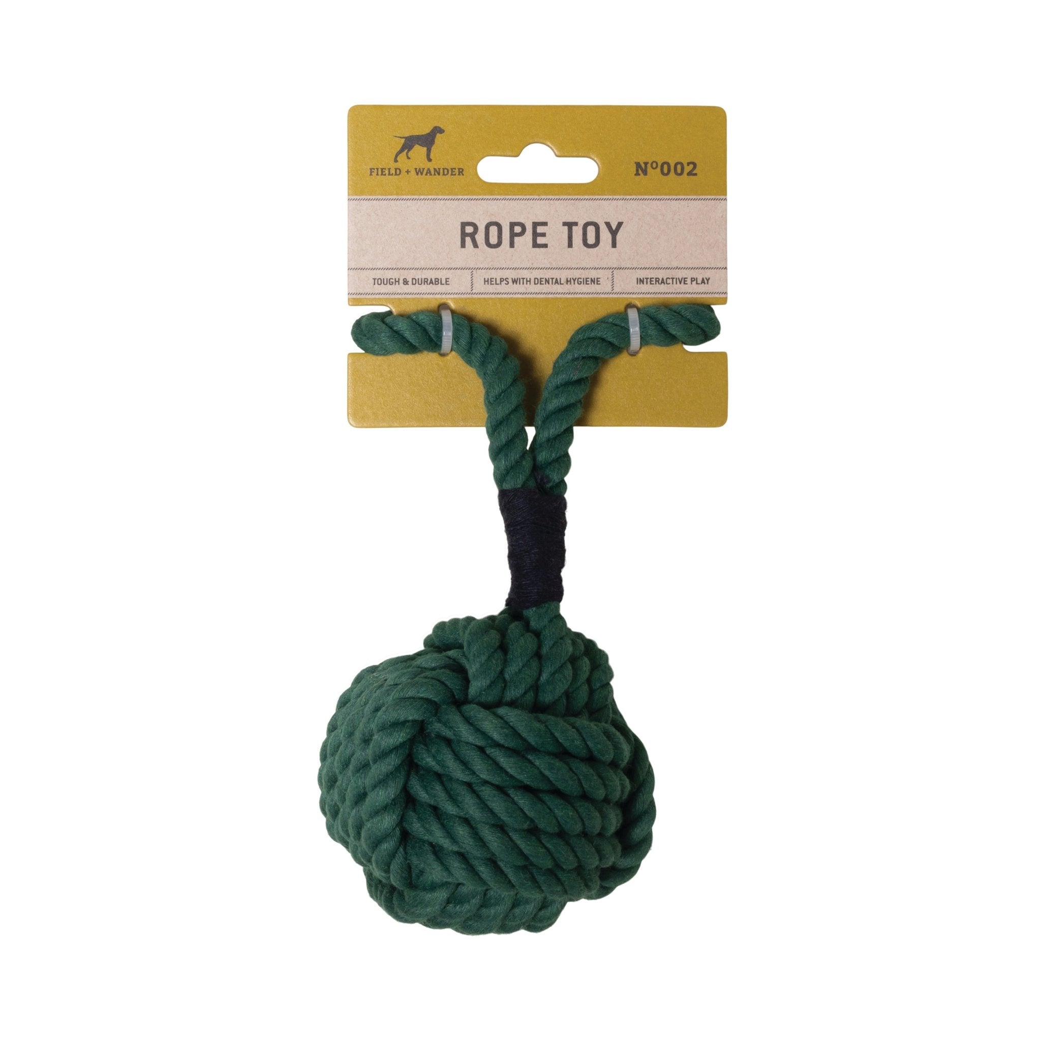 Durable Rope Dog Toy - Green - black flamingo store