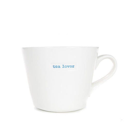 Keith Brymer Jones retro word range "tea lover" mug - black flamingo store
