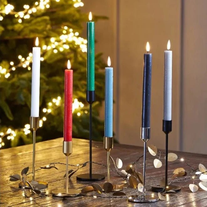 LED Chandelier Candles (red) box of 2 - black flamingo store