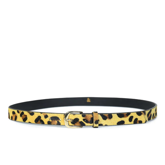 bell&fox ERINA Leather Belt - Large Leopard Print