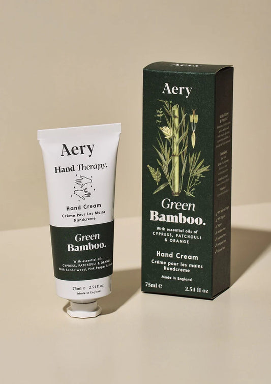 Aery Green Bamboo Hand Cream- Cypress Patchouli and Orange