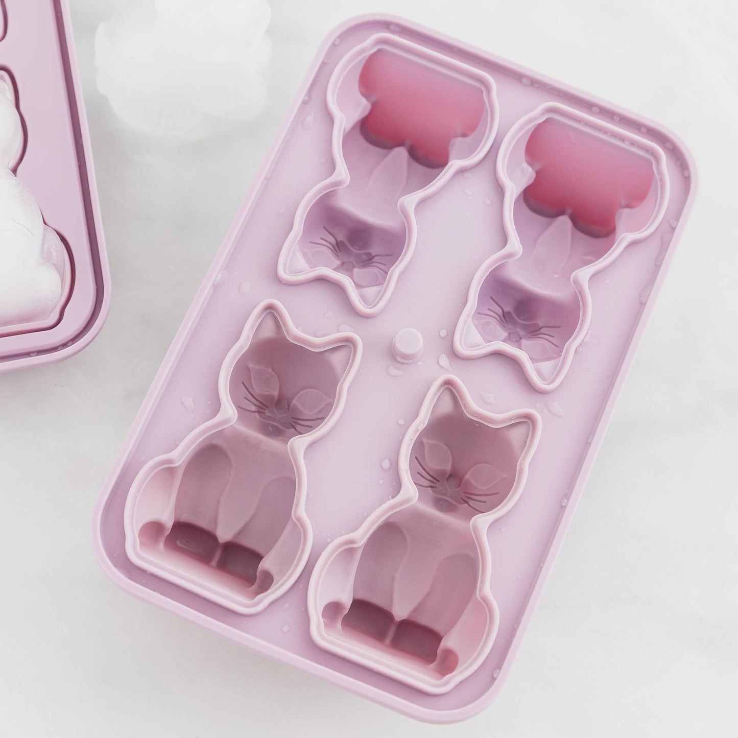 Silicone Cool Cat 3D Ice Cube Tray
