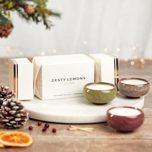 Zesty Lemons Kiln Tea Light Cracker - Christmas Spice