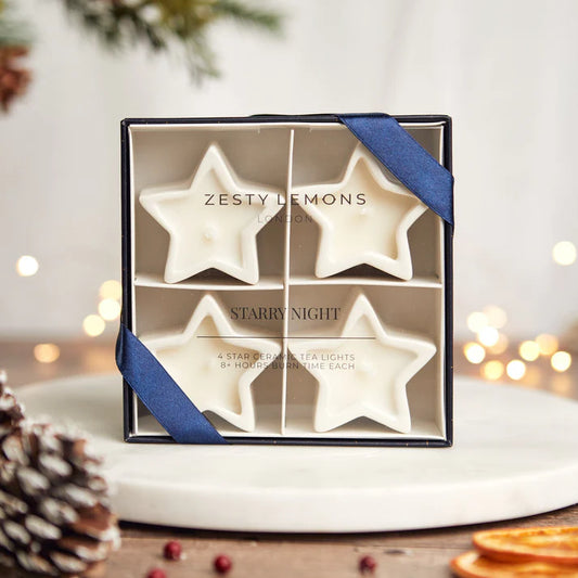 Zesty Lemons Starry Night Candle Set