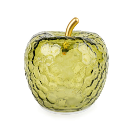 Glass Green Apple LED Light