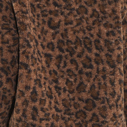 Sarta - Leopard Print Reversible Jacket in Brown - Large (UK 16-18)