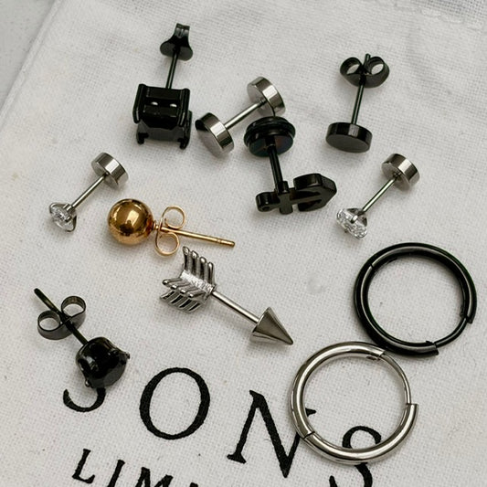 Sons Gifting Ltd - Anchor Stud Earrings Pair